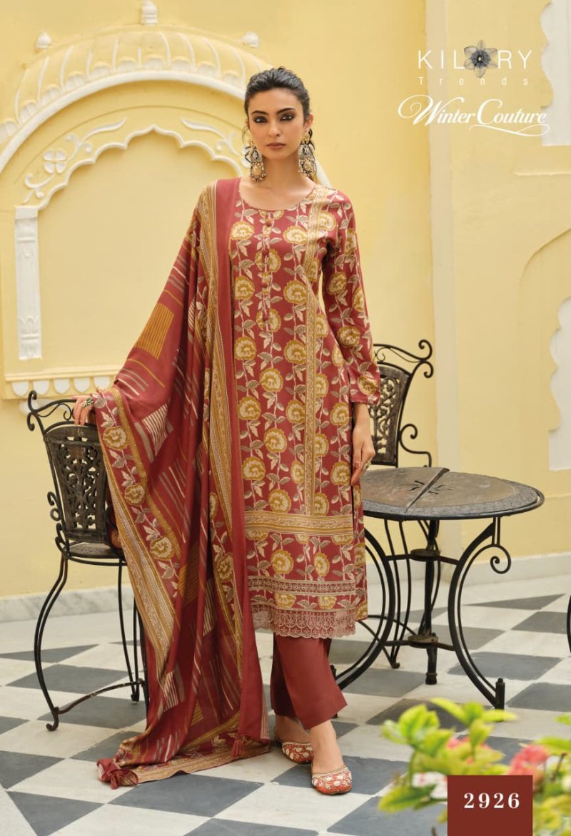 Winter Couture By Kilory Viscose Pashmina Dress Material